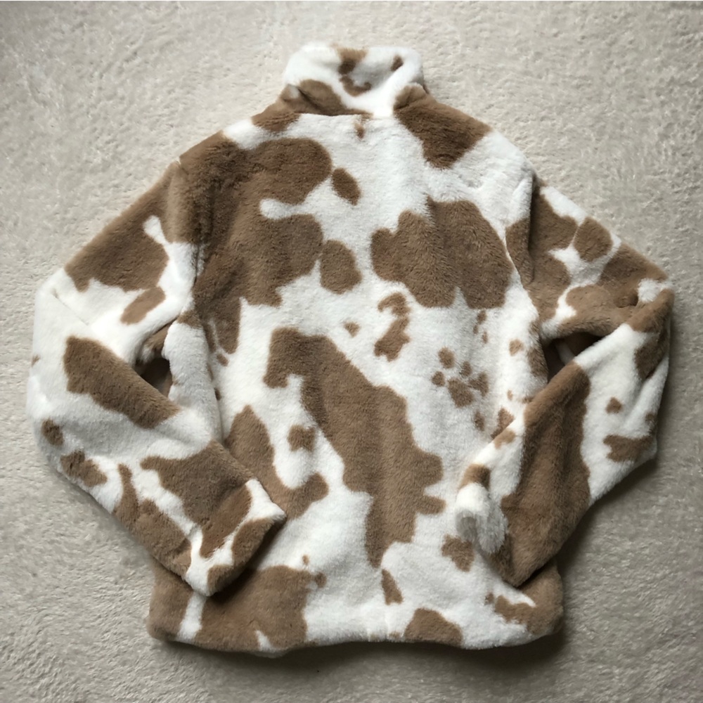 BiBi Cow Print Soft Open Jacket - Picture 5 of 10
